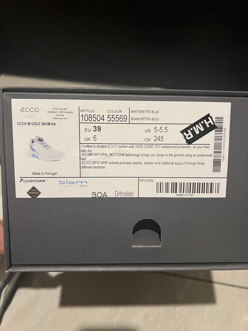 ecco ゴルフシューズ メンズ 39(24.5)
