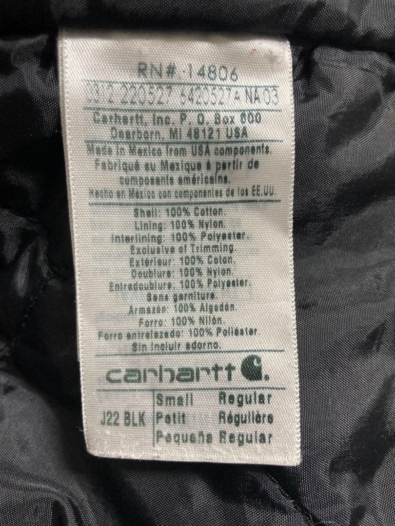 Carhartt J22 BLK トラディショナル ジャケット Sサイズ