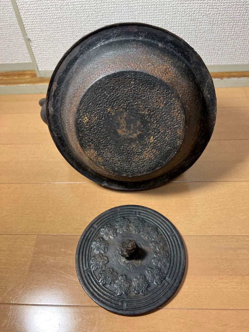 179 南部鉄器　鉄瓶　時代物