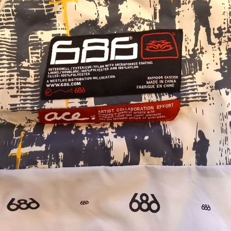 686 ACE KINGS スノーボードウェア Lサイズ　アクセ付き【新古】