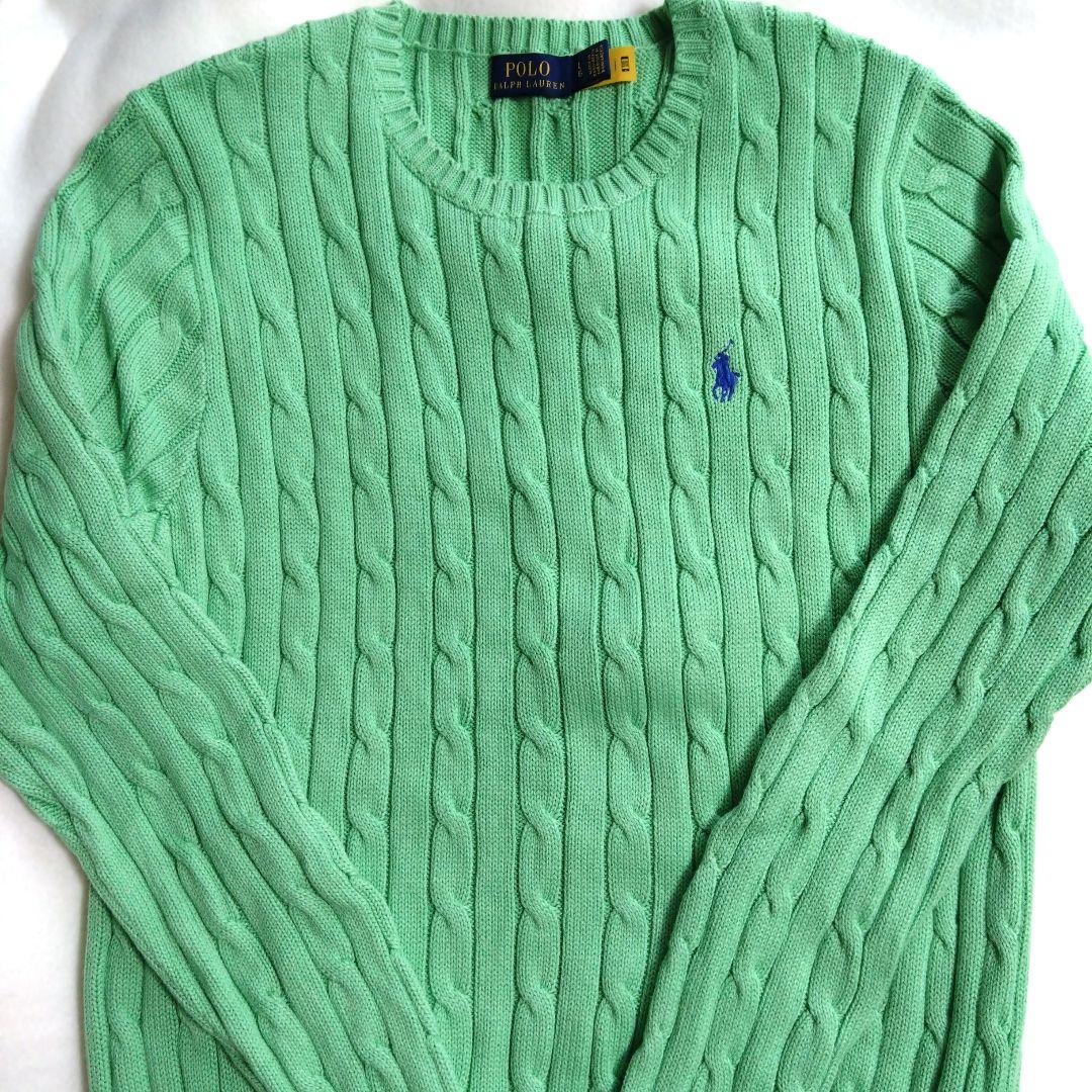 POLO ラルフローレン　コットンケーブルニット