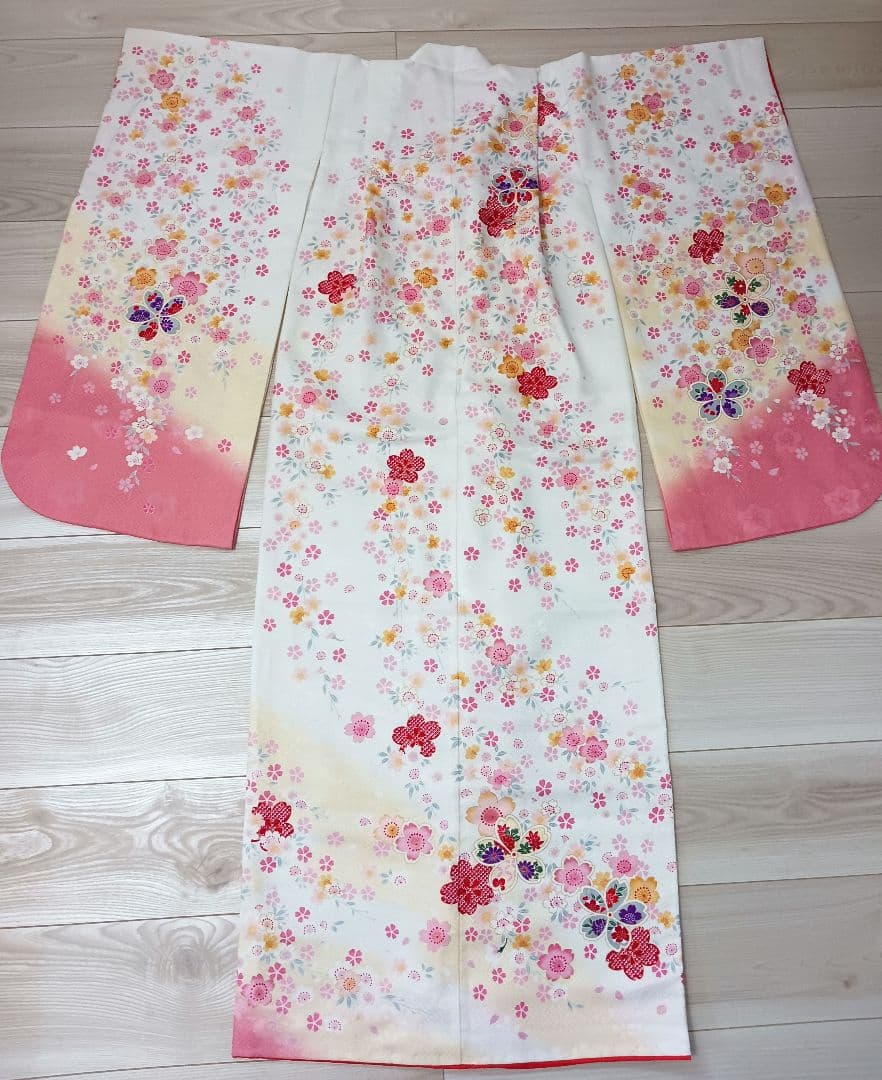 七五三(女の子) 七歳用着物 肌襦袢と肌着のセット