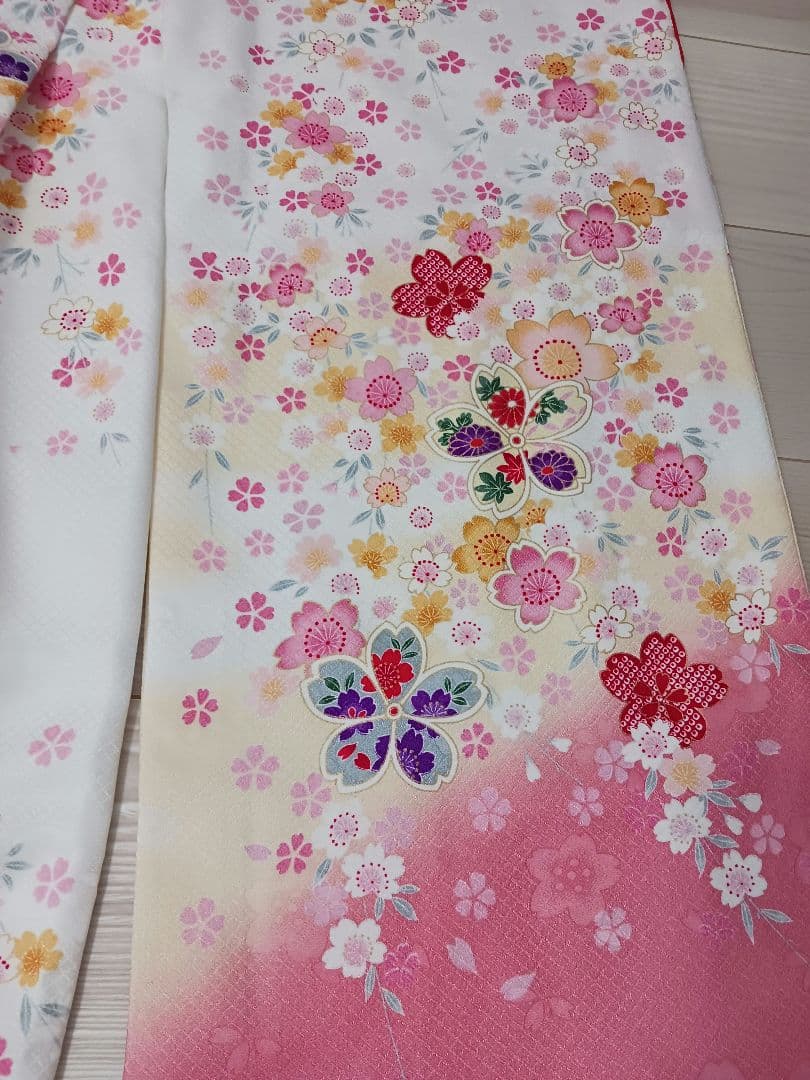 七五三(女の子) 七歳用着物 肌襦袢と肌着のセット