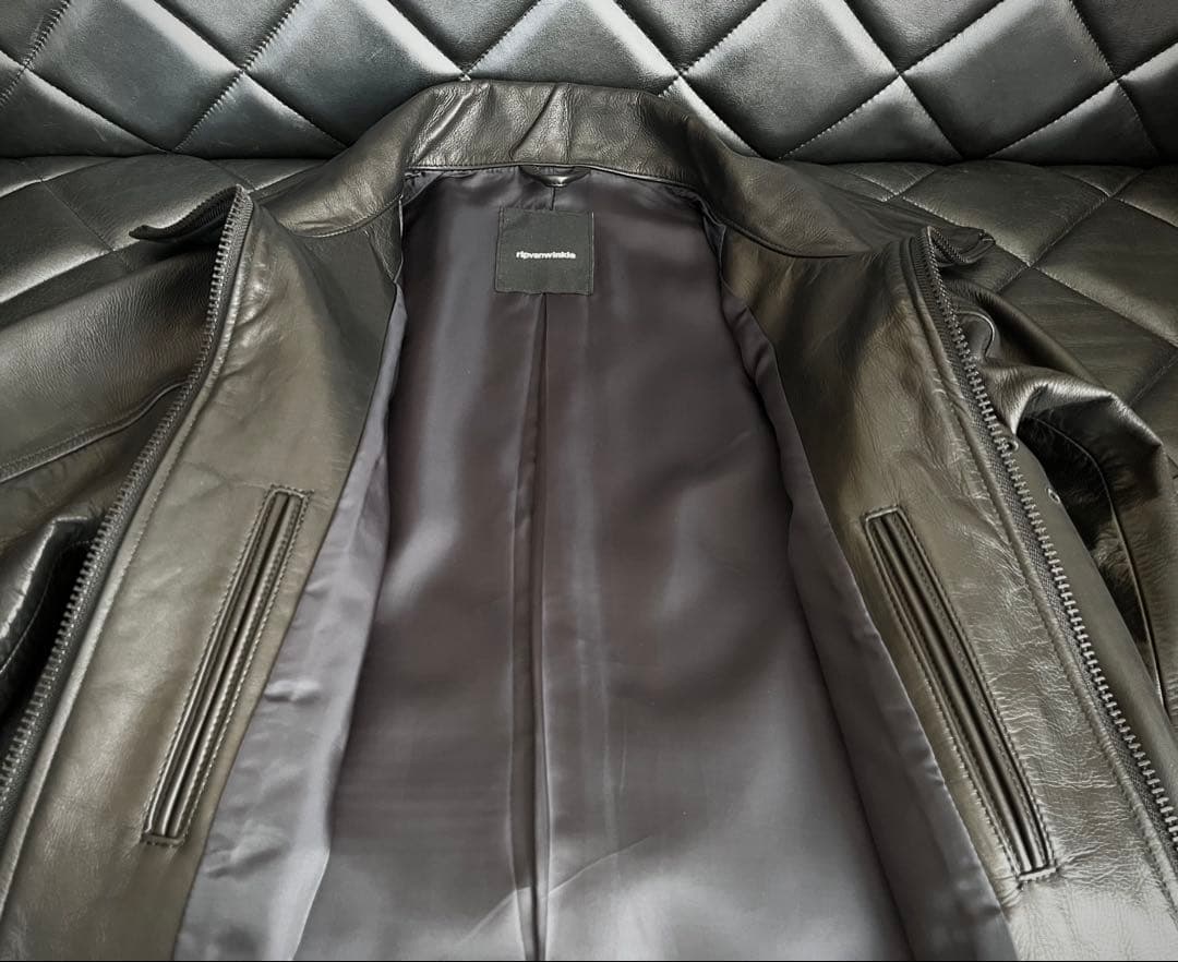 ★美品★rip van winkle★レザーライダース★ブラック★サイズ３★