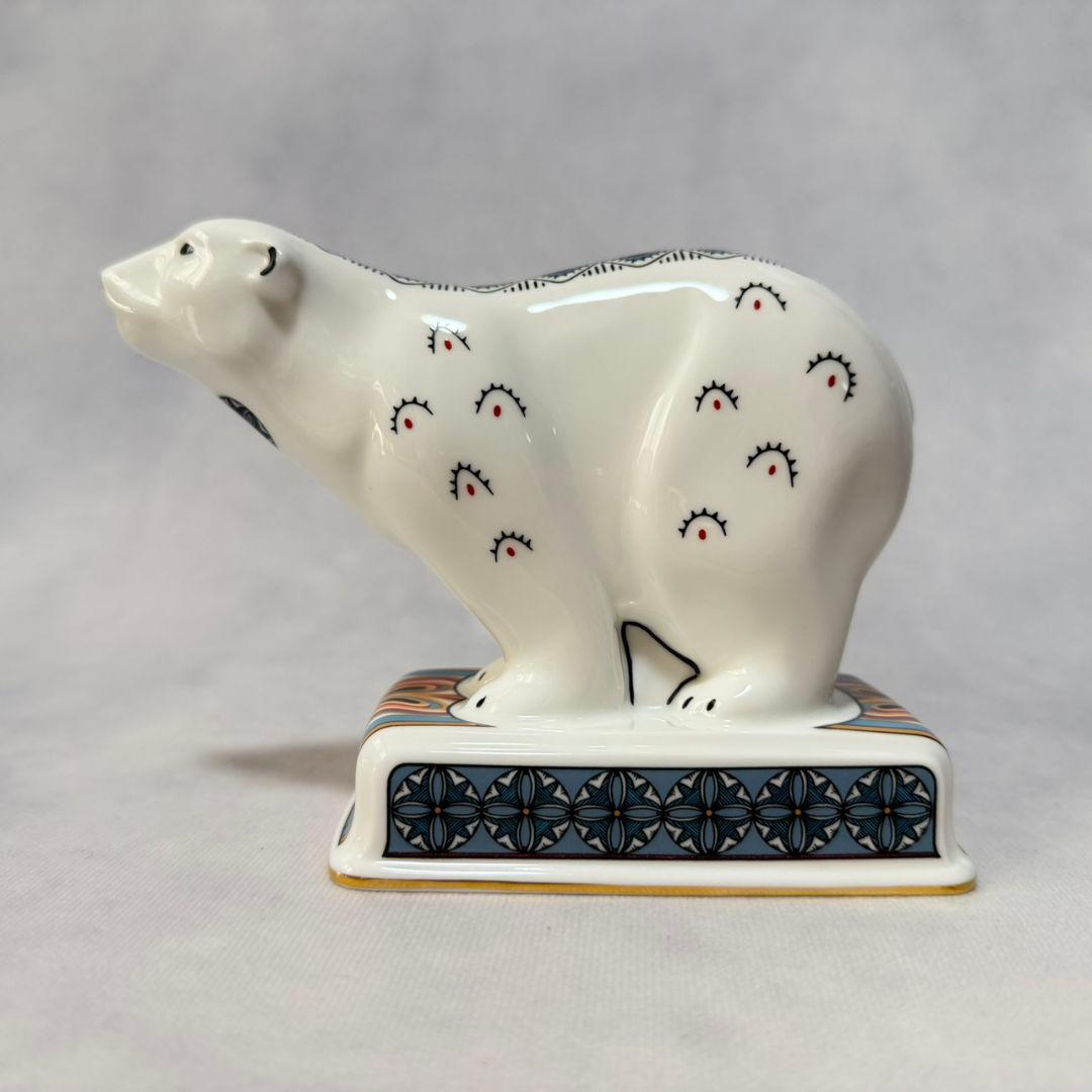 希少 美品☆ウェッジウッド ノアの方舟 ポーラーベア 1993年 フィギュリン