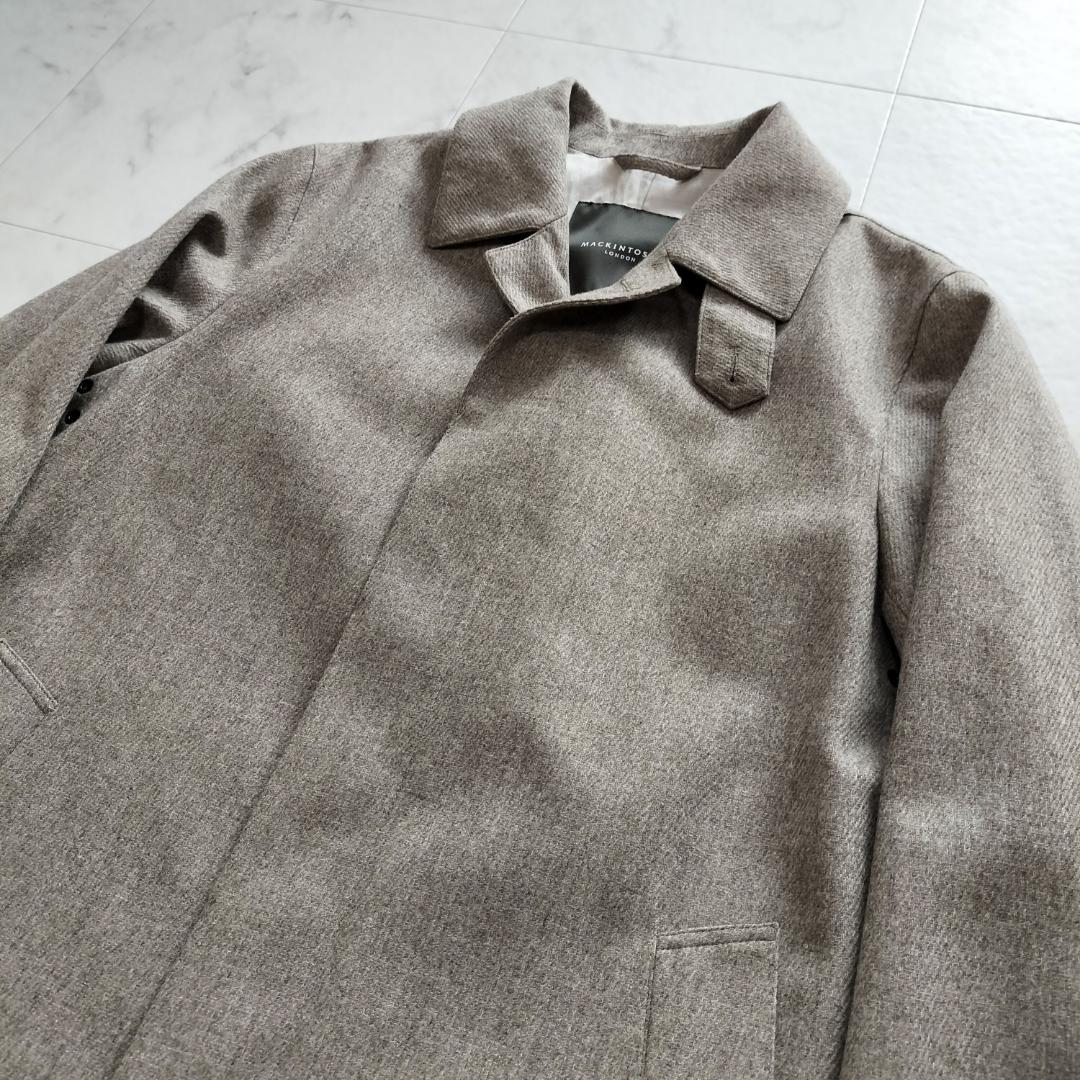 マッキントッシュ DUNFORD 無染色ウールステンカラーコート 42 XL