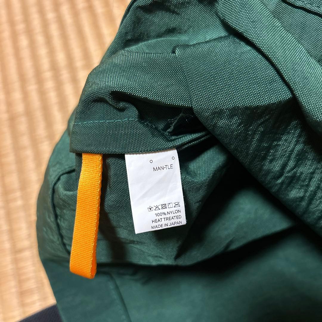 MAN-TLE マントル 緑色ナイロン製トートバッグ madeinjapan