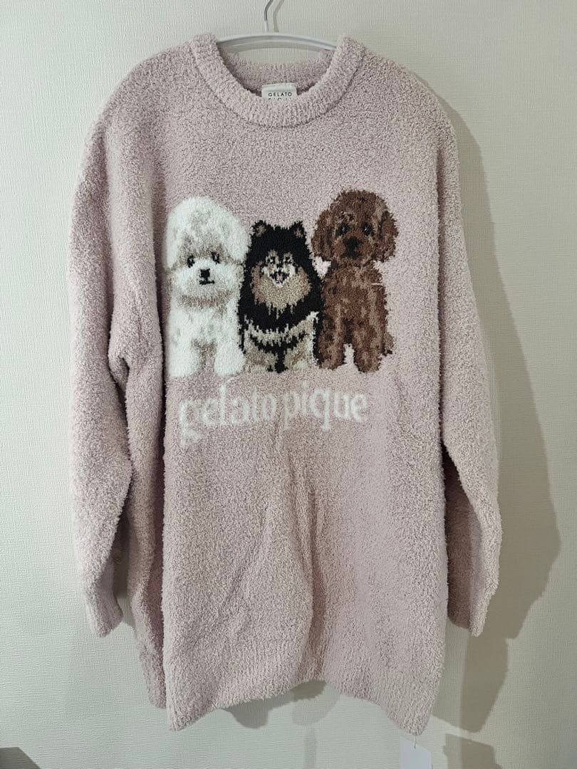 gelato pique 犬刺繍 ルームウェアセット　新品