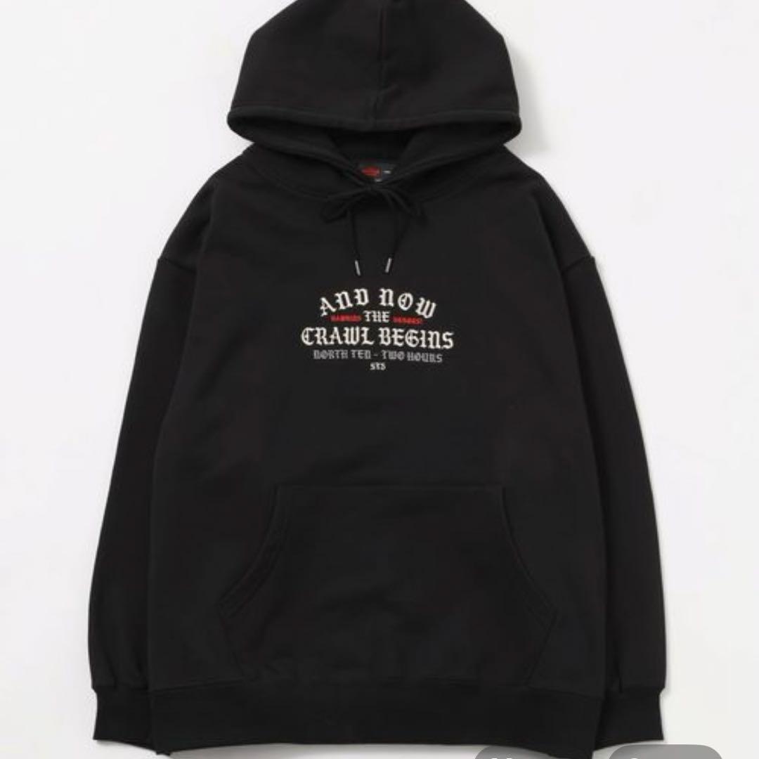 ニコアンド ストレンジャーシングス コラボグラフィックパーカー