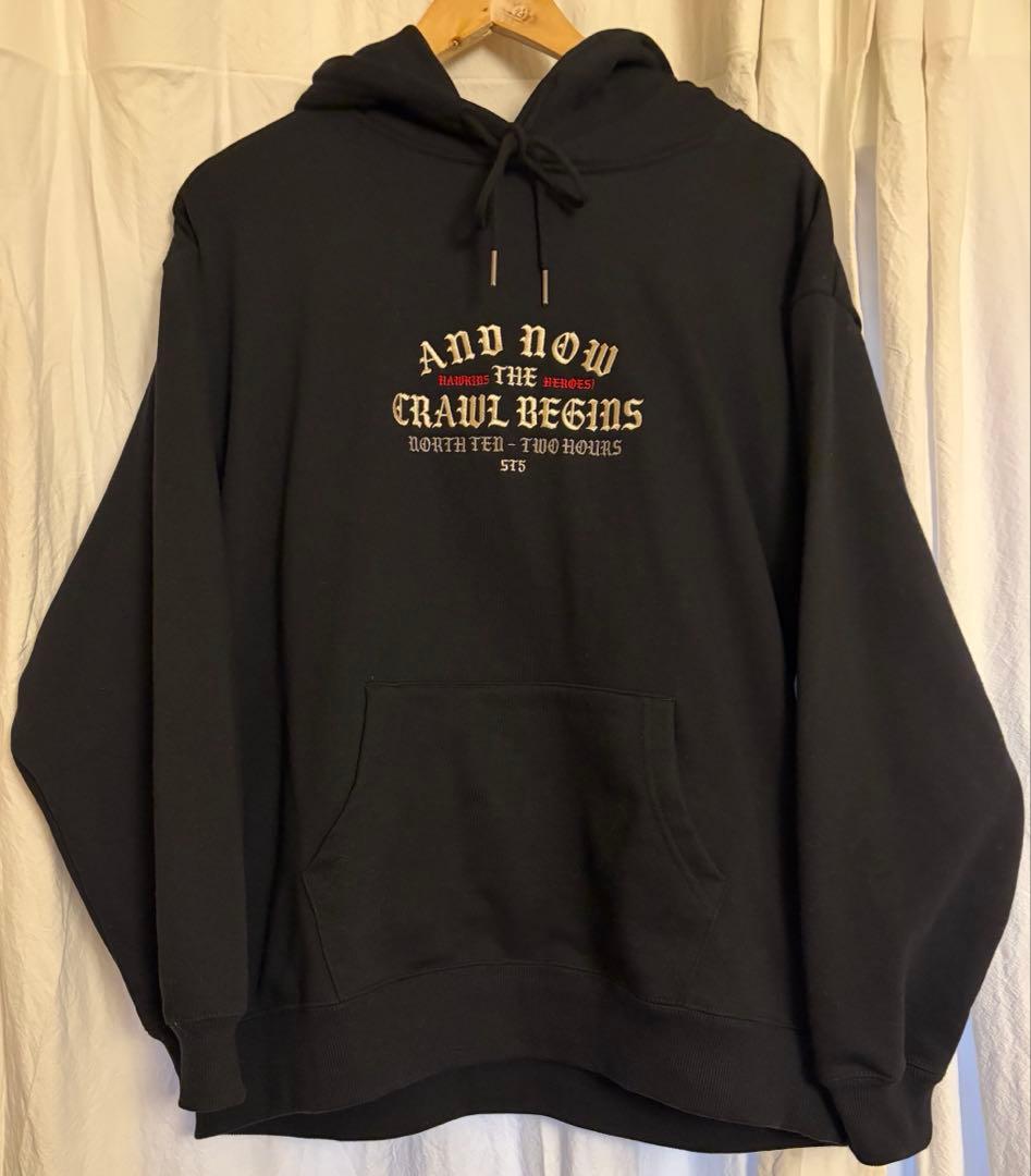 ニコアンド ストレンジャーシングス コラボグラフィックパーカー