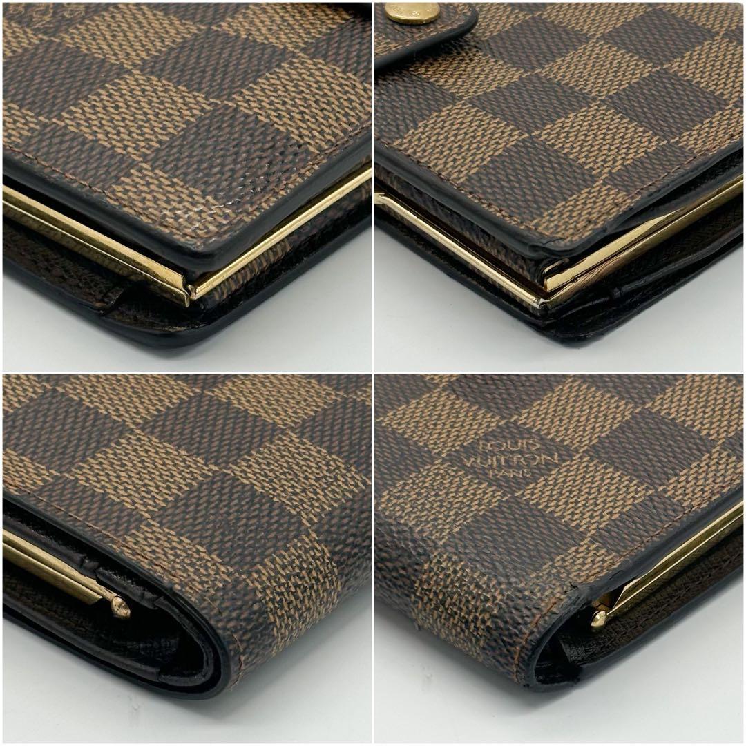 ルイヴィトン ポルトフォイユ ヴィエノワ ダミエ がま口 二つ折り コンパクト