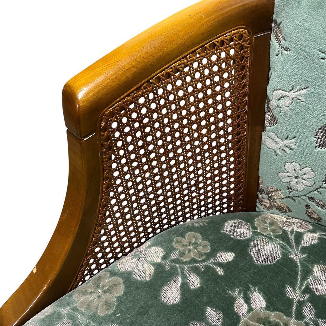 三越家具 ブルージュシリーズ 1人掛けソファ カントリースタイル アンティーク