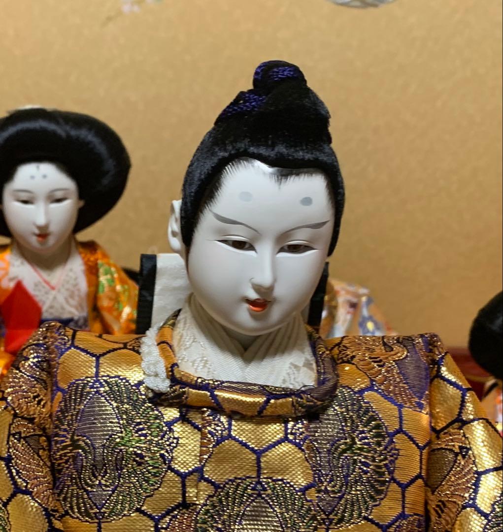 【希少品】本練頭　雛人形　15体　未使用保管品　説明書　小道具　雛飾り　手彫り