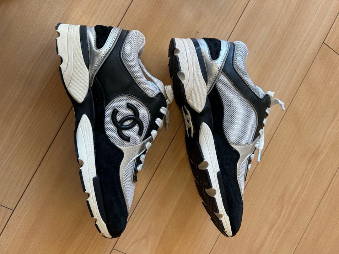 CHANEL スニーカー 38 ブラック