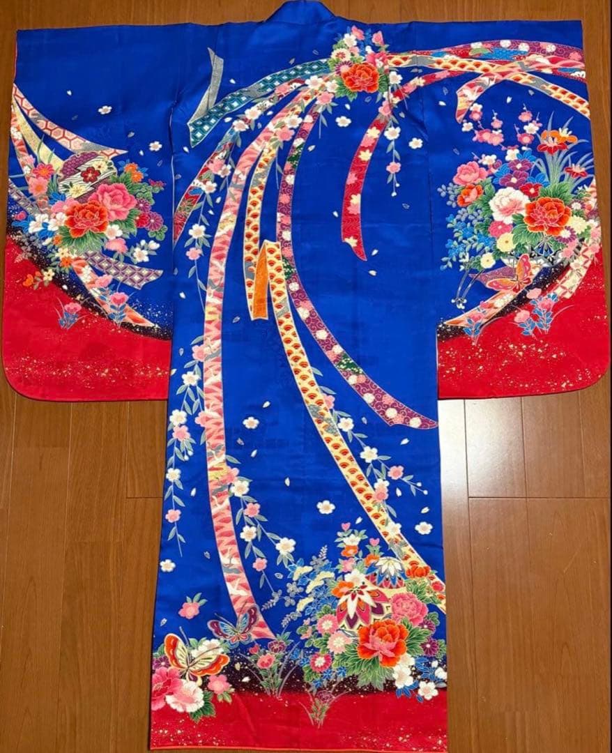 七五三★四つ身着物 祝い着フルセット★おまけで四つ身着物もうI枚付き