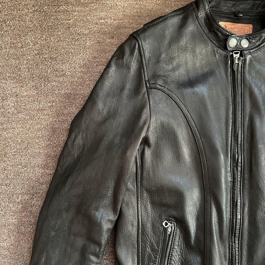 ルードギャラリー　ブラックレベル　アロー　レザージャケット　シングル　大人気　M