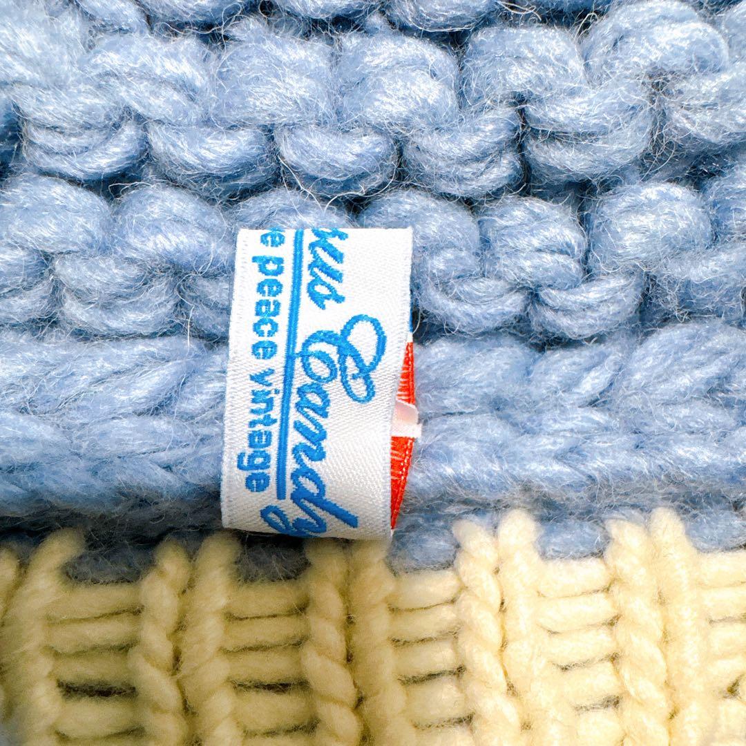 Jesus Canvas カウチンニット　肉厚　セーター　メープルボタンシロクマ