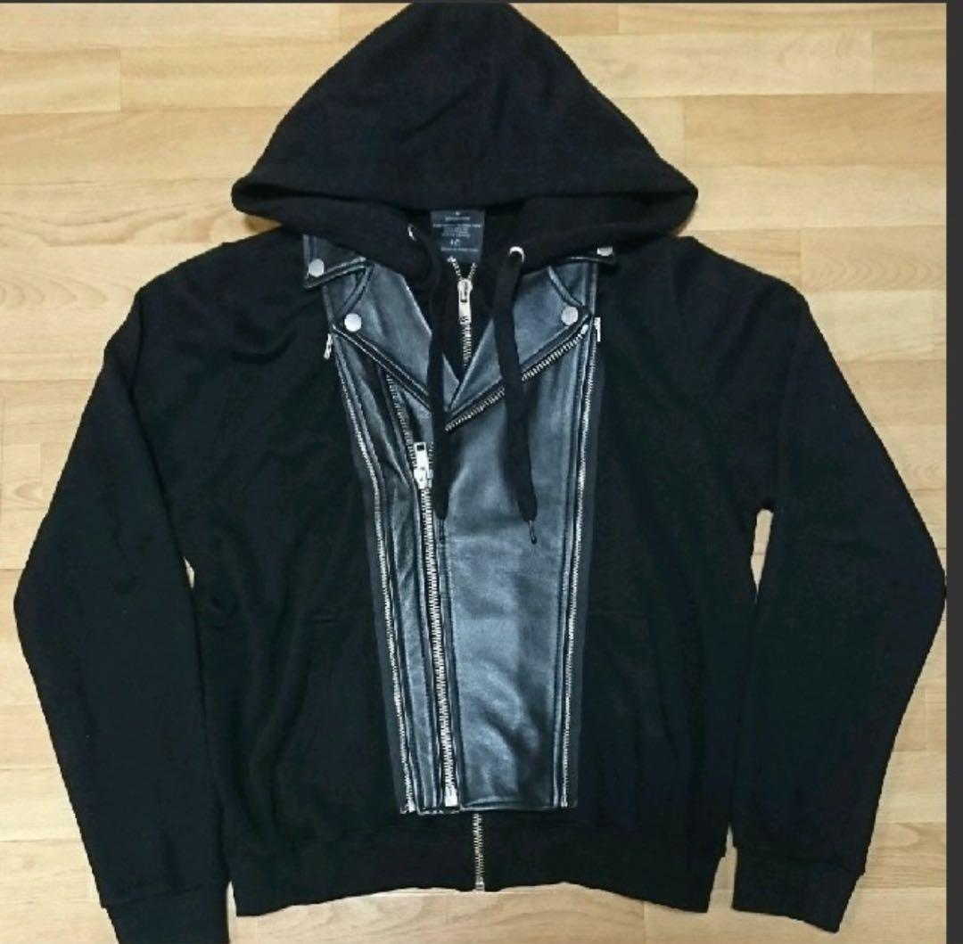 ク*ー様 art comes first ライダース パーカー ドッキング ac