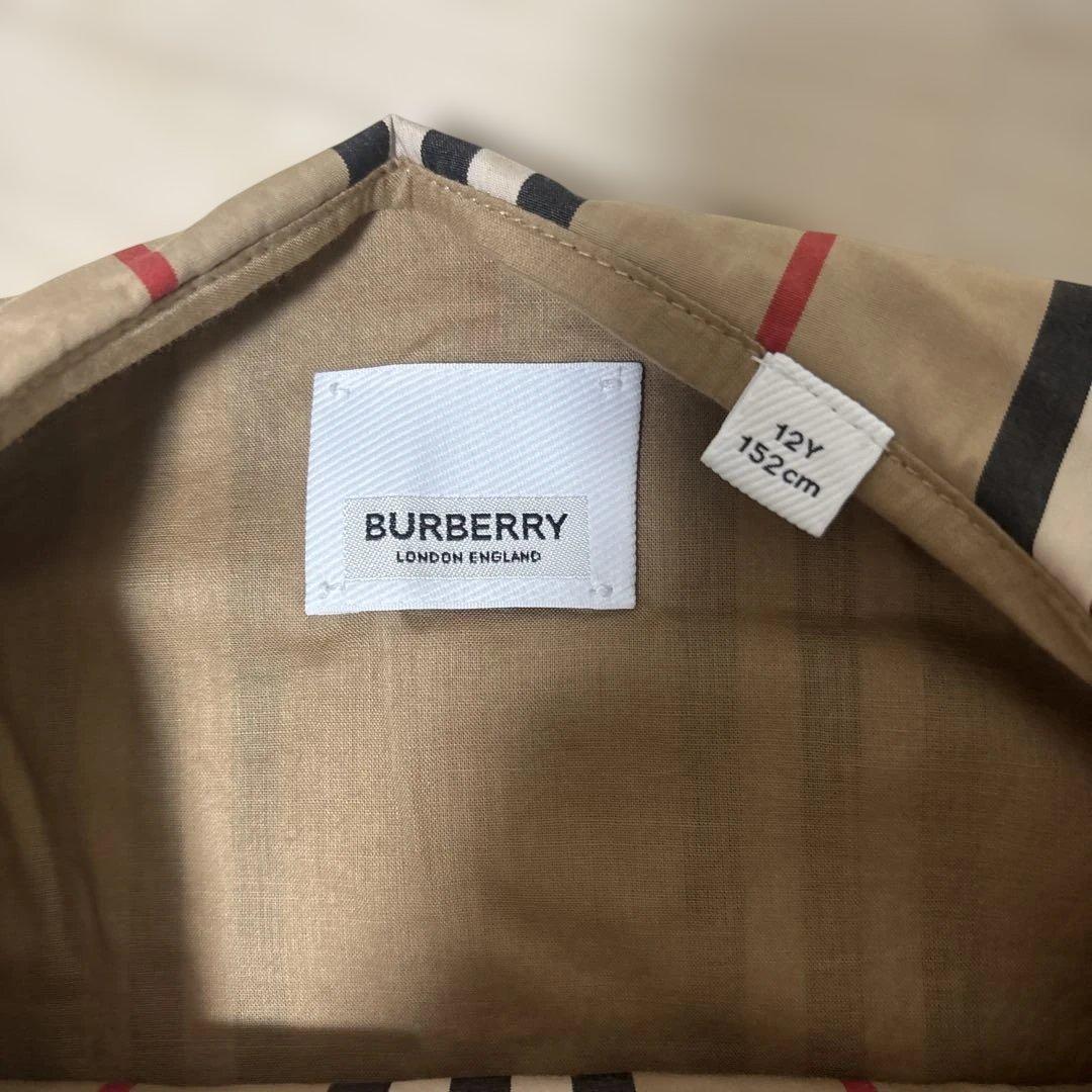BURBERRY ストライプ ノースリーブ ワンピース 12Y