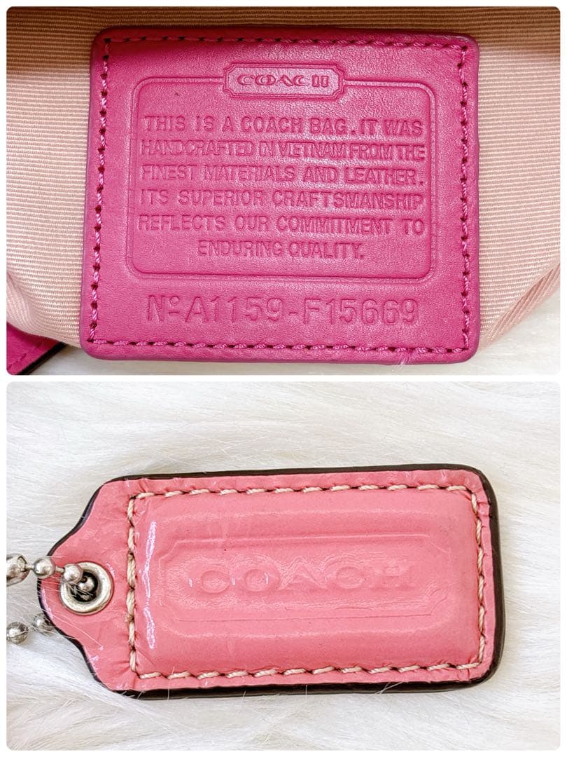 バッグ COACH Signature Tote bag y2k turn lock