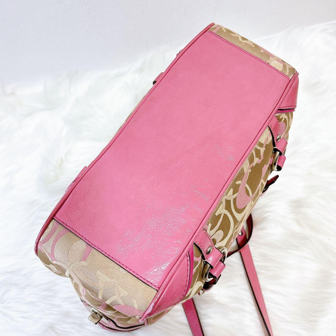 バッグ COACH Signature Tote bag y2k turn lock