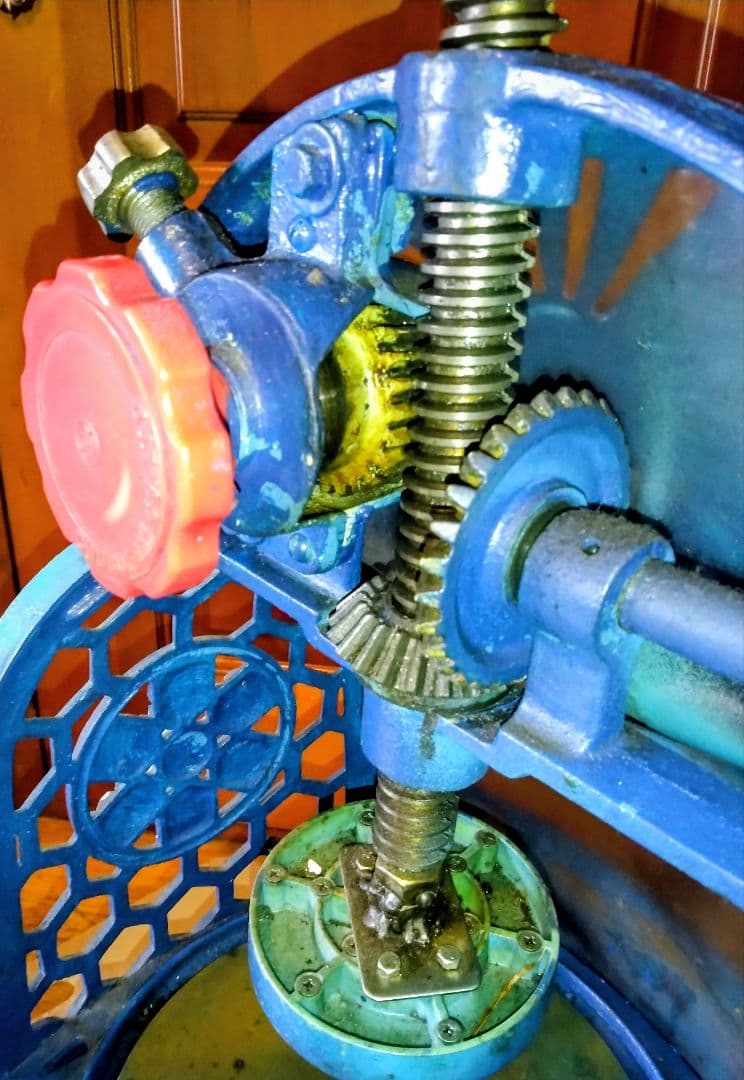 アンティーク昭和レトロ手動大型かき氷機初雪