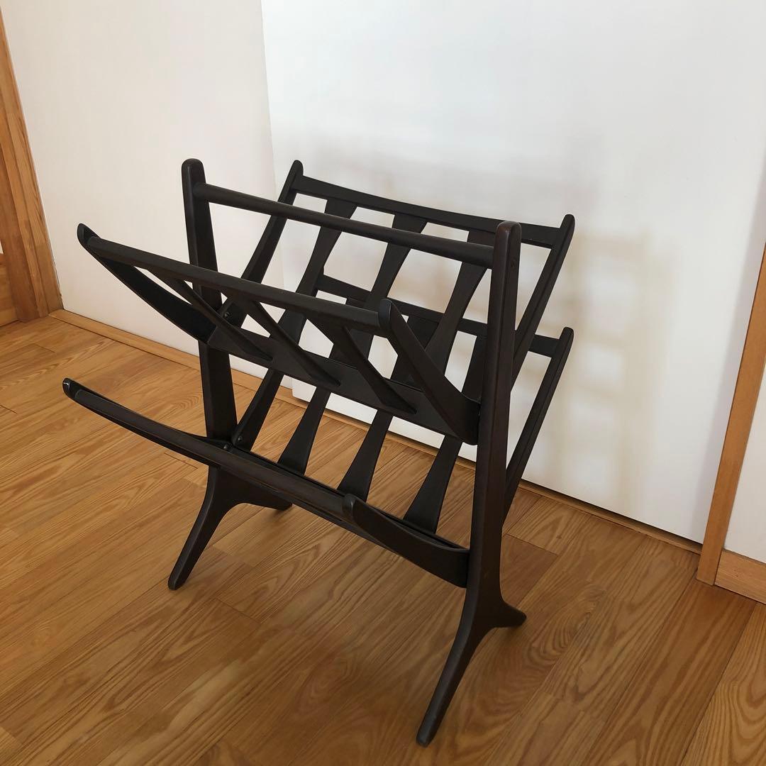 マルニ木工　マガジンラック　木製