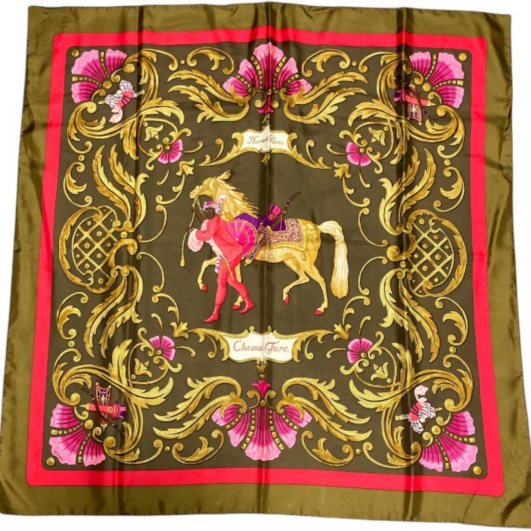 HERMES エルメス カレ90 トルコの馬 CHEVAL TURC