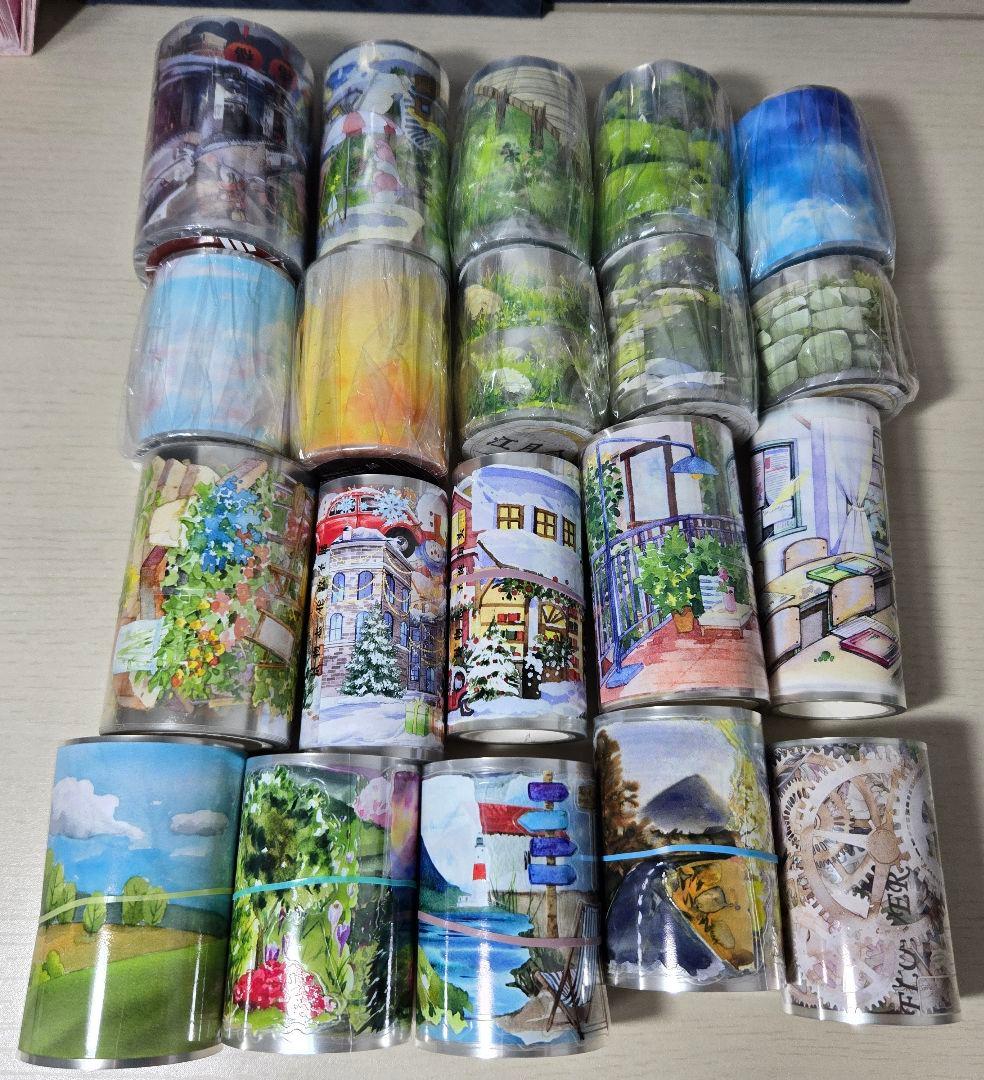 海外マステ　風景　背景　装飾　PETマステ　まとめ売り