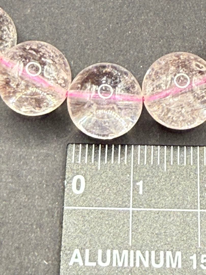 天然石 ピンクサゲニティッククォーツ ブレスレット （内周・16cm）③