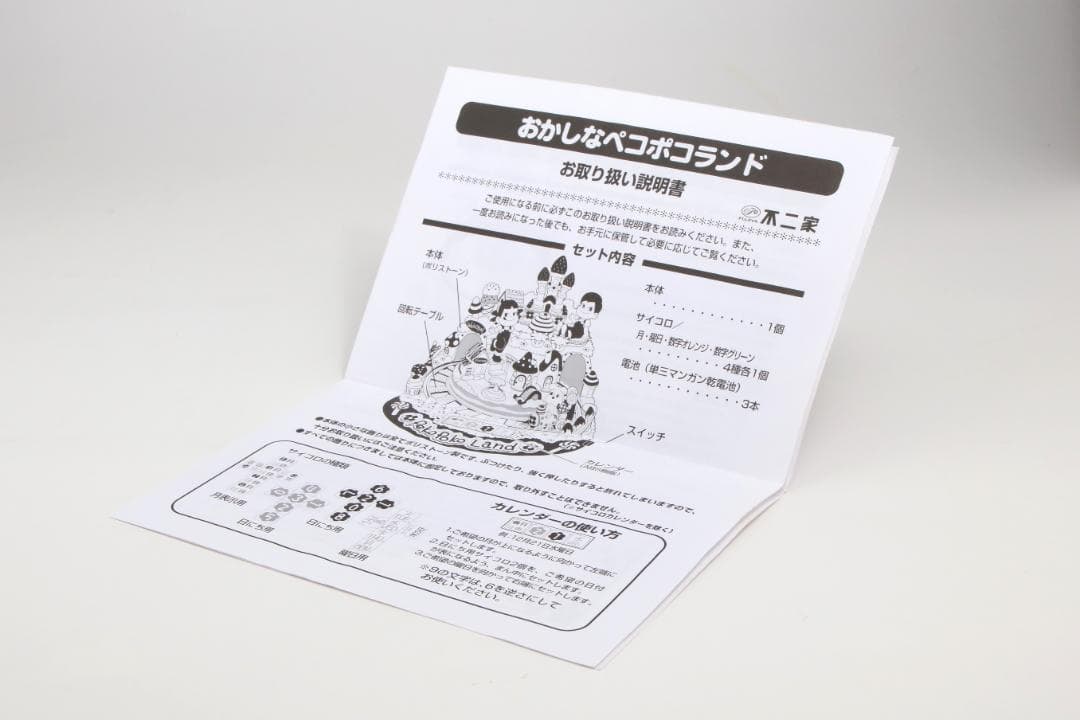 1090 フジヤ おかしなペコポコランド 当選品 懸賞 ヴィンテージ 希少 稼働