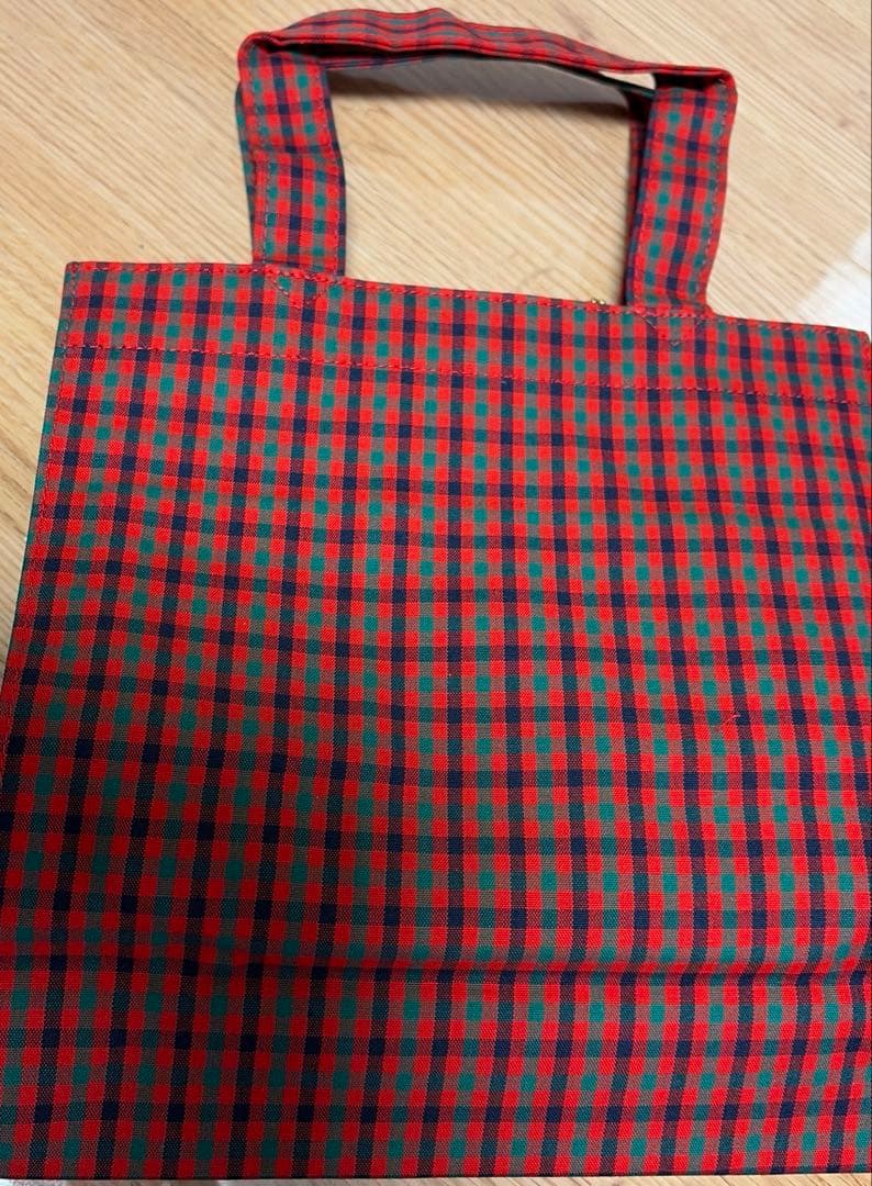 新品♡familiar ファミリアチェックトートバック