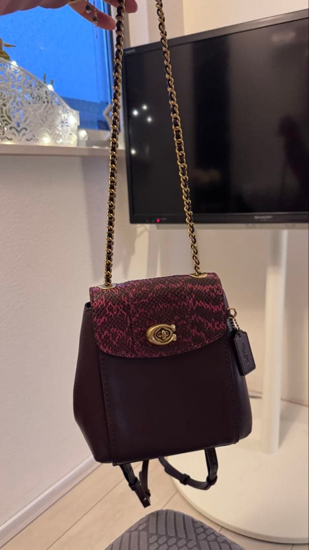 希少カラー COACHパーカーコンバーチブルバッグパック リュック3way超美品