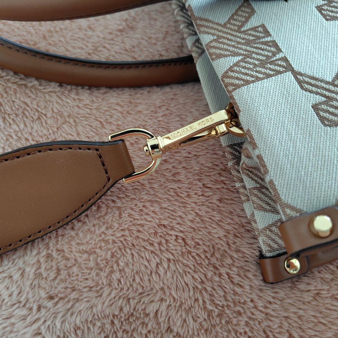 【MICHAEL KORS】美品☆2wayショルダートートバッグロゴチャーム付き