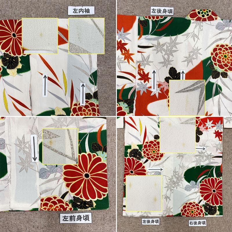511ag27◎七五三 三歳 女の子 セミアンティーク着物&被布 レトロ 白◎