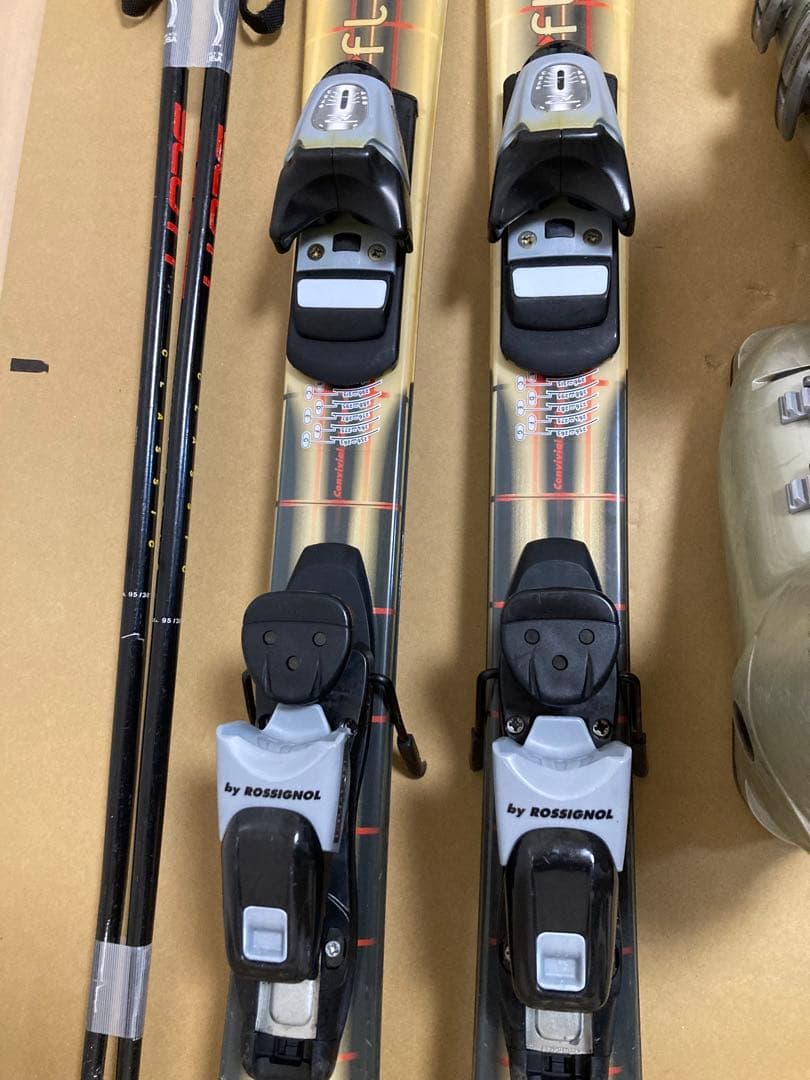 ROSSIGNOL ショートスキー110cmブーツ24cmストック95cm