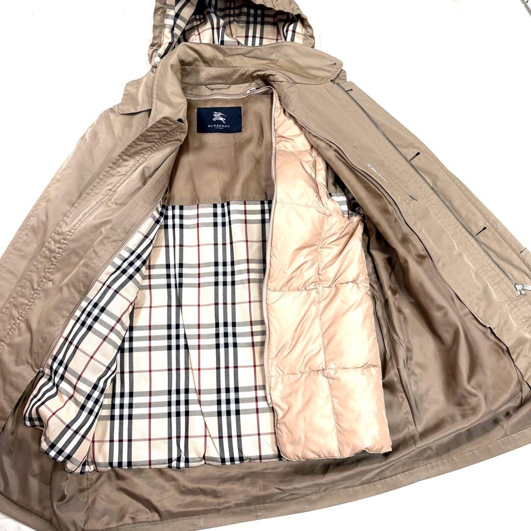 ✨美品✨Burberry 3wayダウンコート　ステンカラーコートノバチェック