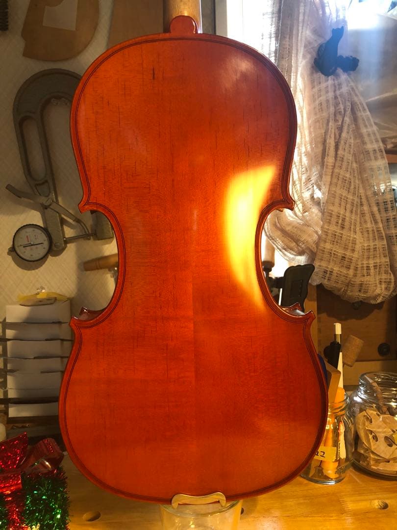 【駒&魂柱新調済】ノーラベル　中古バイオリン 4/4 美品　コンディション良好