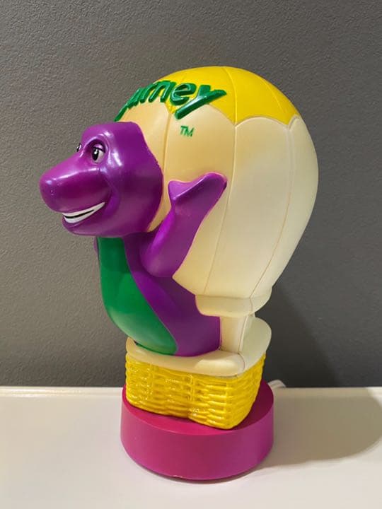 ビンテージ 90s Barney バーニー 卓上 ライト 置物 人形 フィギュア
