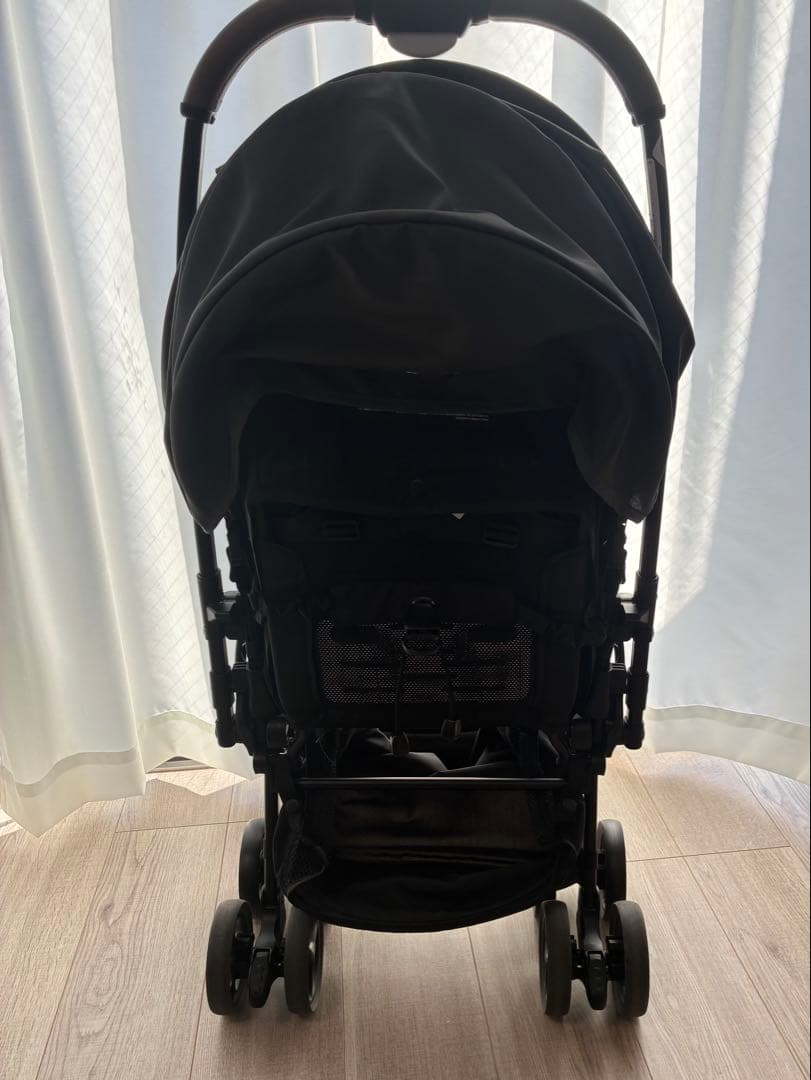 Aprica カルーンエアーメッシュ グレー ＋ レインカバー