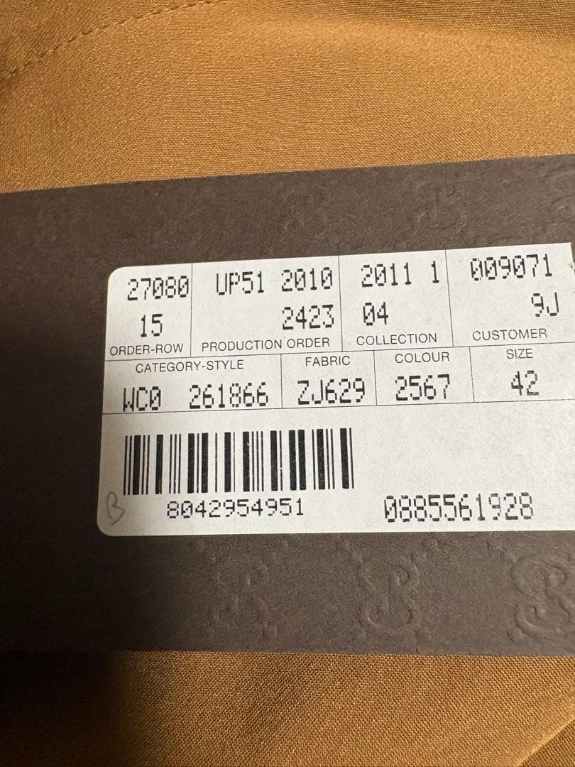 GUCCI 未使用ヴィンテージ 2011年 シルク スプリングコート タグ付き