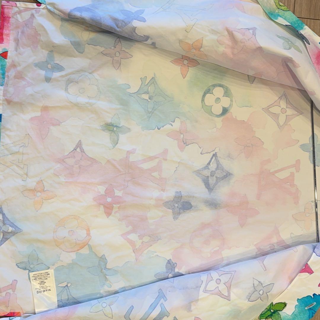 極美品 2021SS ルイヴィトン マルチカラーウォーターカラーシャツ M