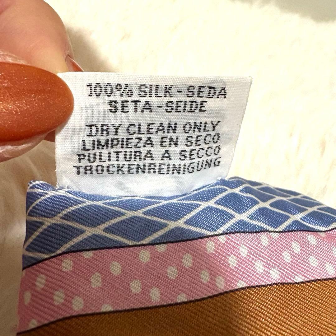HERMES エルメス ツイリー グランテアトルヌーヴォー　スカーフ ピンク