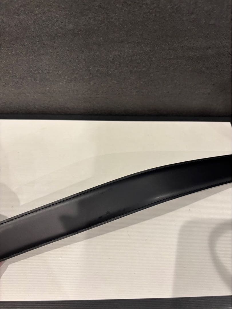 カルティエ　サントス　レザーベルト 黒　102㎝