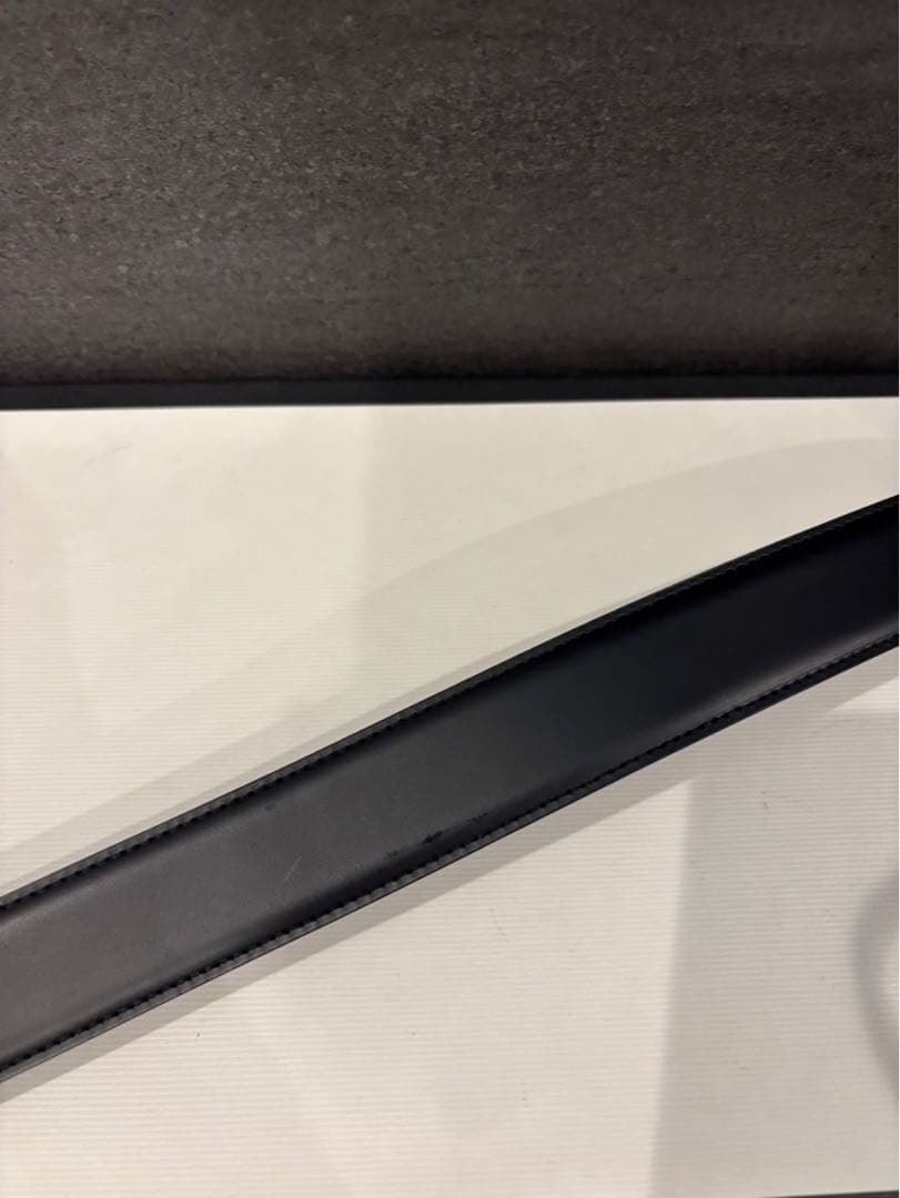 カルティエ　サントス　レザーベルト 黒　102㎝