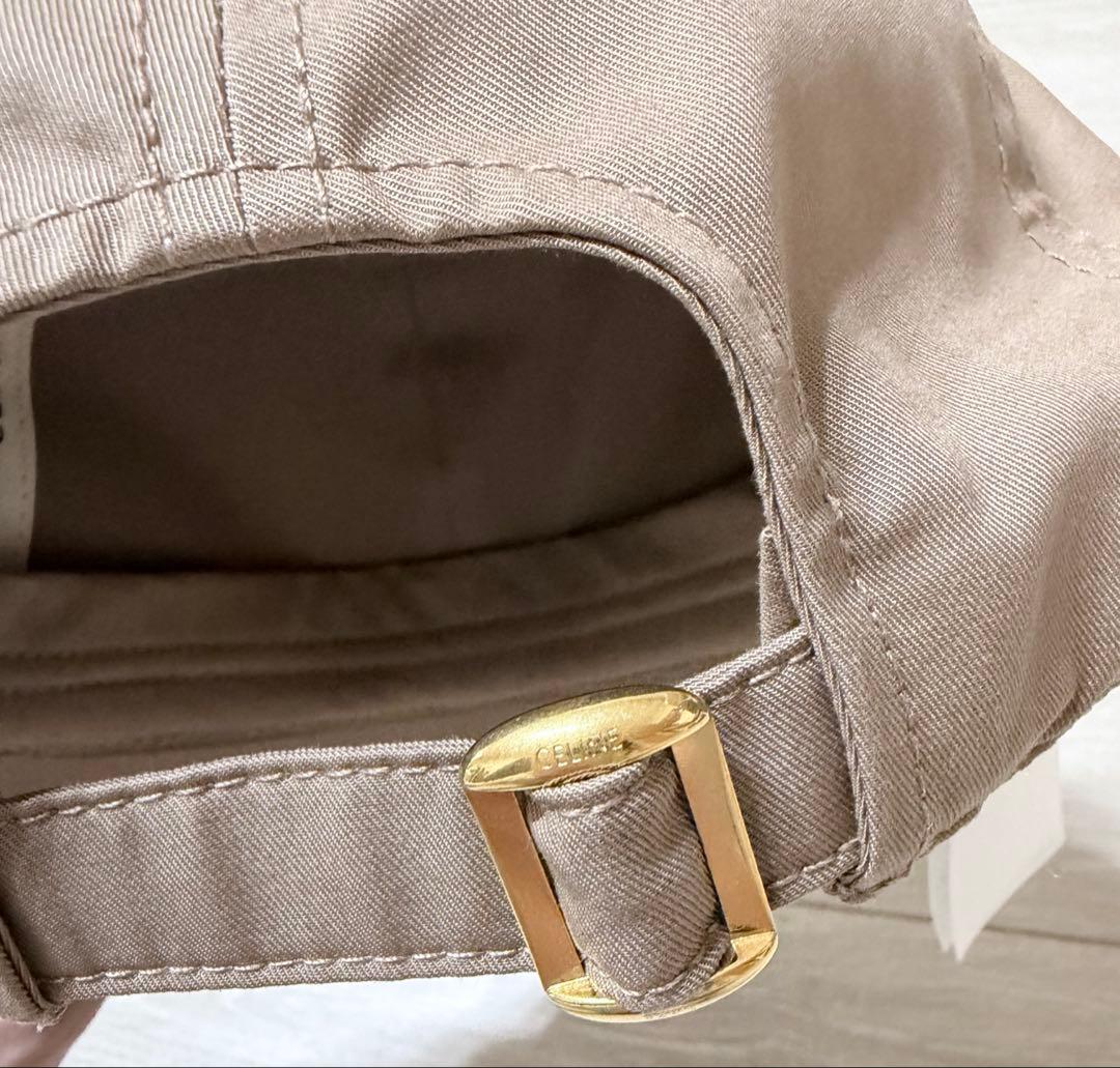 【極美品】CELINE トリオンフ ベースボールキャップ グレージュ