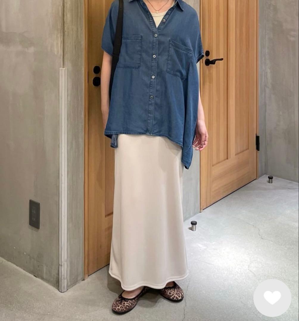 DOUX ARCHIVES ソフトデニムフレンチシャツ　BLUE