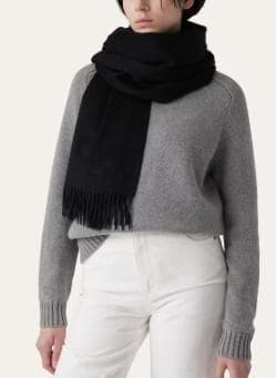 ロロ ピアーナ　Loro Piana　ストール　マフラー　オペラ　カシミヤ　赤茶