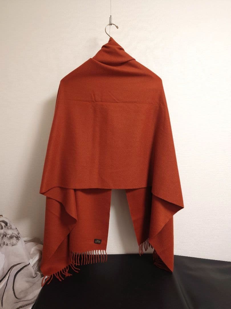 ロロ ピアーナ　Loro Piana　ストール　マフラー　オペラ　カシミヤ　赤茶