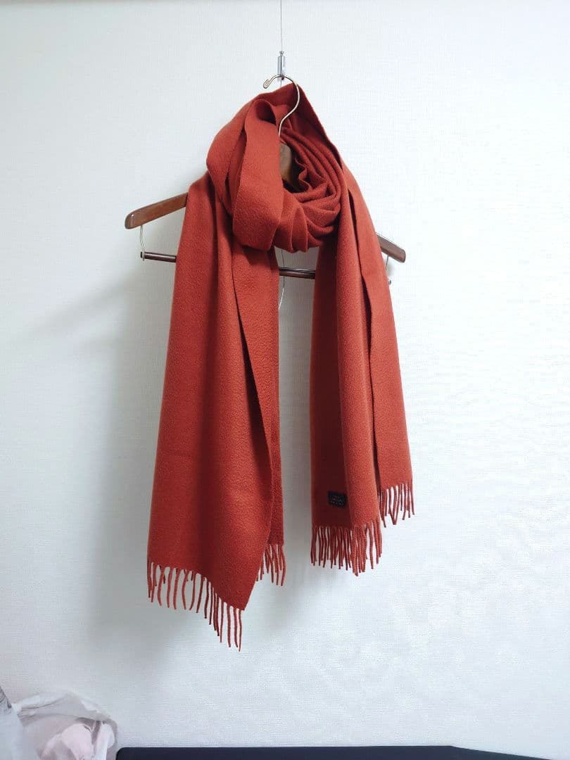 ロロ ピアーナ　Loro Piana　ストール　マフラー　オペラ　カシミヤ　赤茶